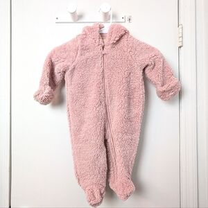 Baby Gap Pink Sherpa Fleece One-Piece